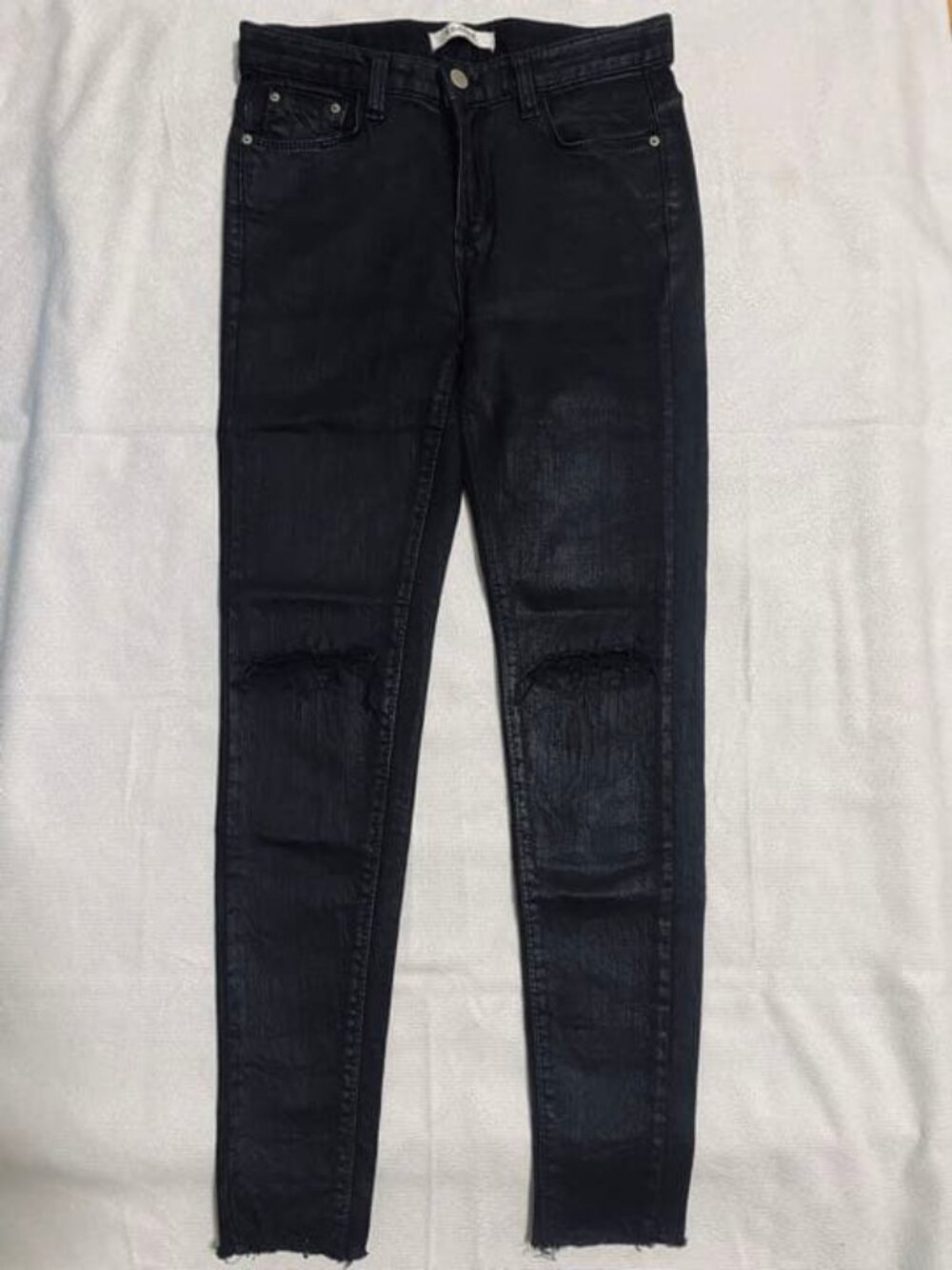 Egoist Wax Oil Coated Skinny Jeans Japanese Brand